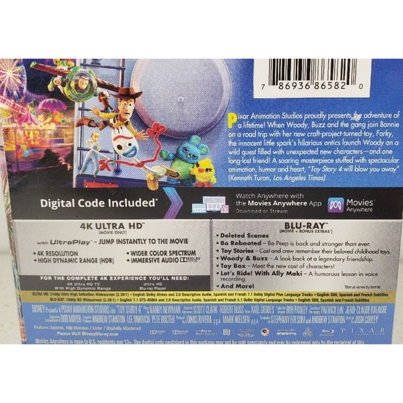 TOY STORY 4 4K Ultra HD/Blu-ray 3 Disc Limited Edition NEW Gallery/Storybook A60 - Picture 10 of 12